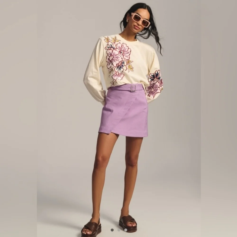 Anthropologie Appliqué Sweatshirt, MED - Picture 3 of 8